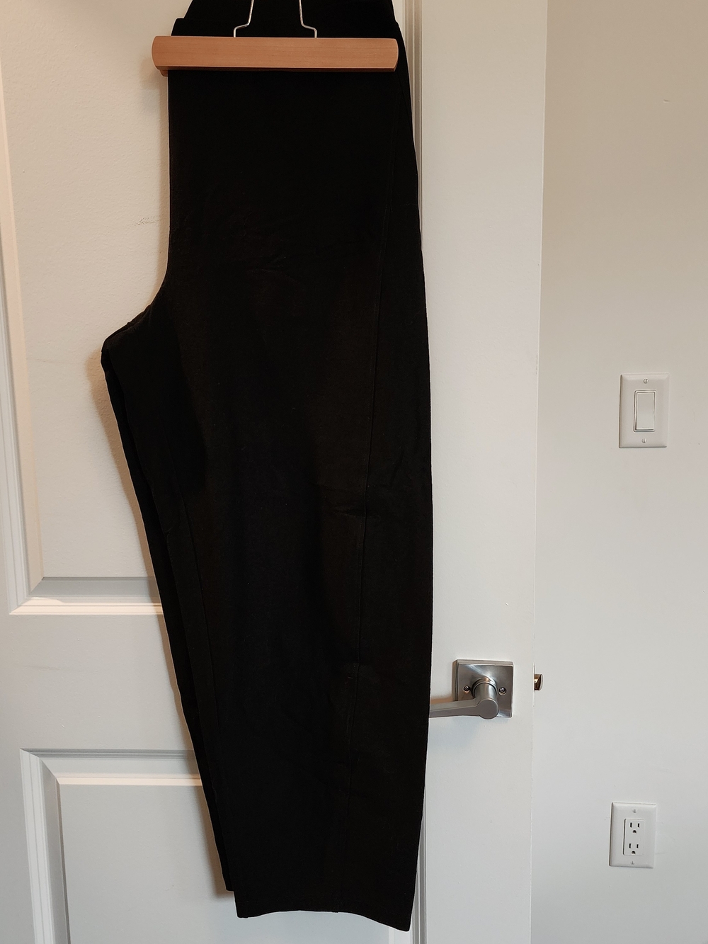 NWT Eileen Fisher Black Women's Washable Crepe Lantern Pants